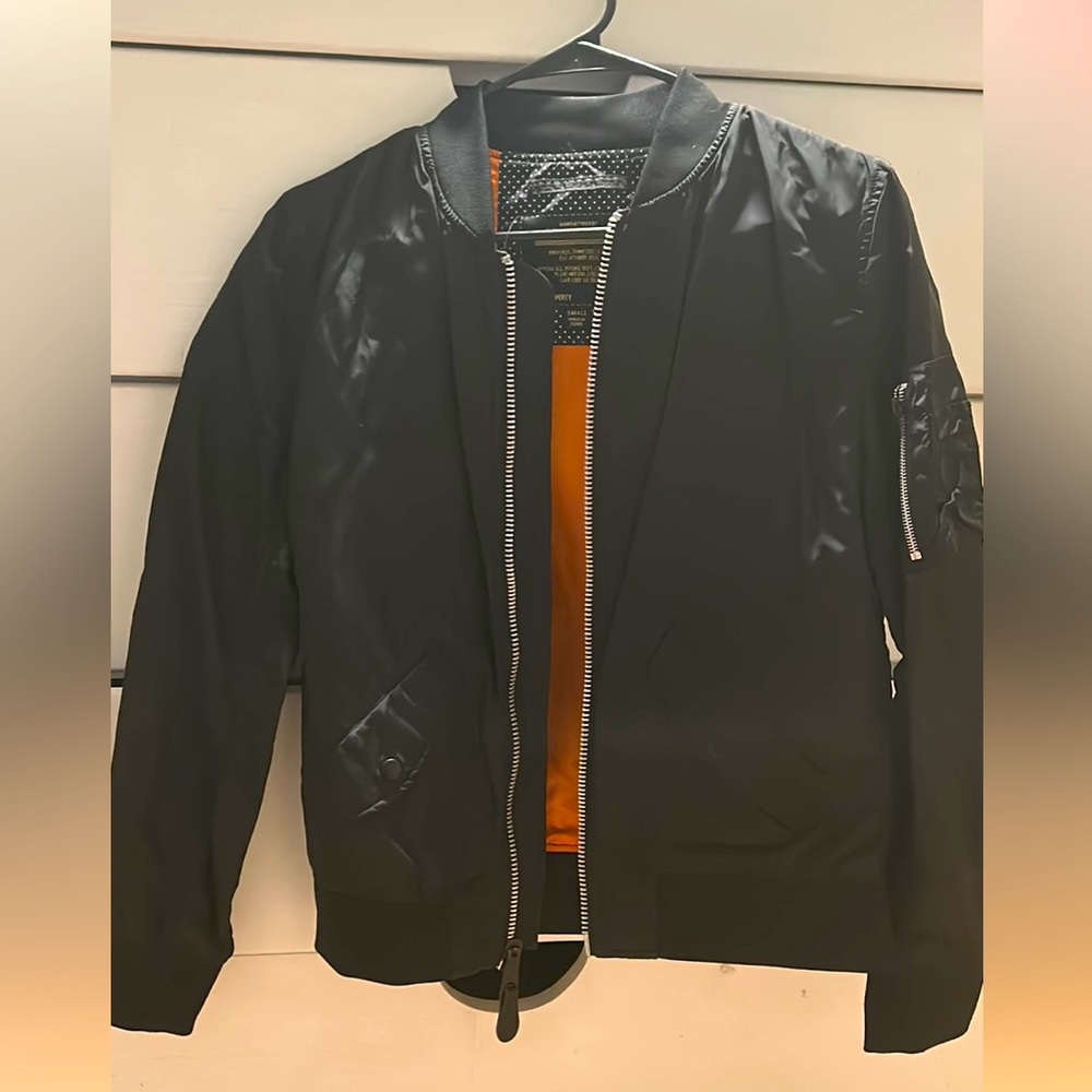 Black bomber jacket